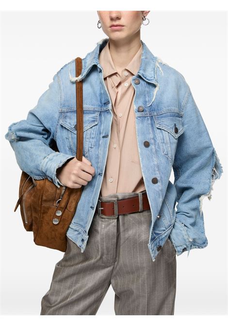 giacca in denim effetto vissuto unisex azzurra ACNE STUDIOS | A90714228